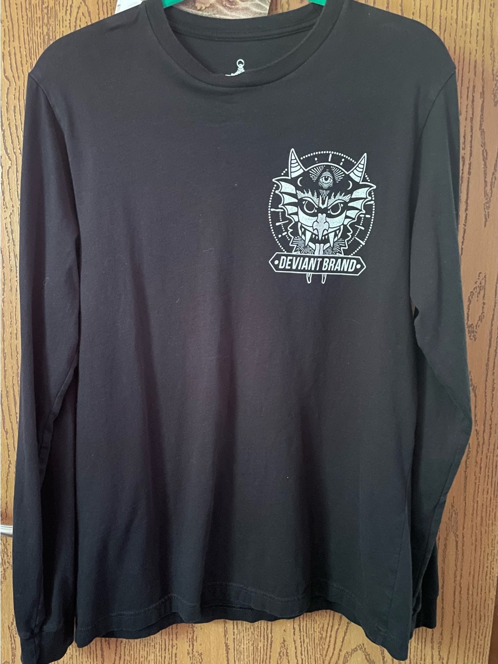Deviant Brand Clothing Demon Long Sleeve Shirt. Embrace,  Defeat. NEW. LARGE